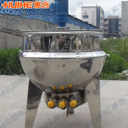 Jacketed kettle with agitator