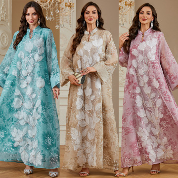 لباس گلدار Abaya Jalabiya برای زنان