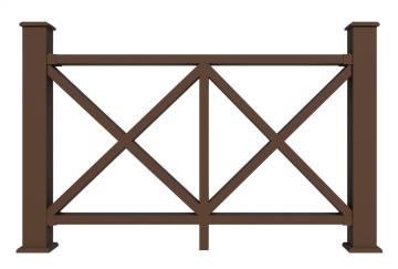 New generation outdoor low maintenance deck railing