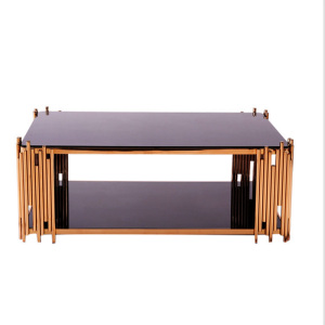 Vente chaude table basse avec un matériau en acier inoxydable