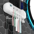 multifunktionell tandborstehållare elektrisk tandborstehållare väggmonterad tandkräm dispenser väggmonterad tandborstehållare