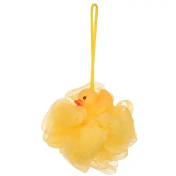 Cartoon Style Yellow Duck Cleaning-Skin So-Soft Bath Sponge
