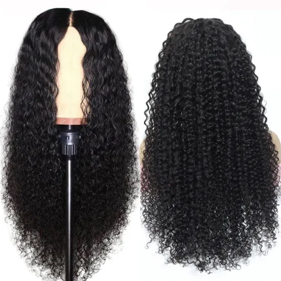 Indian Kinky Curly Human Hair Wigs For Black Women,Kinky Curly Full Lace Wig With Baby Hair, Virgin Kinky Curly Full Lace Wig