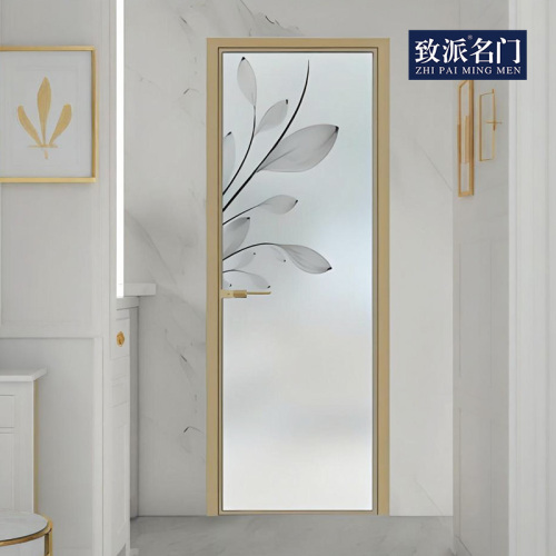 Minimalist bathroom door decoration painting
