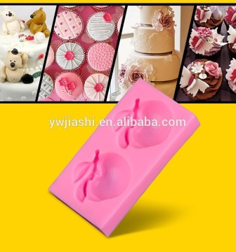 New design peach silicone fondant mold fondant chocolate mold
