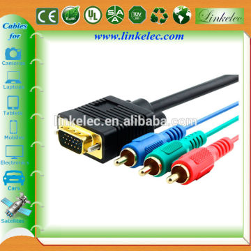 Factory supply wholesale vga to av converter cable for TV and computer