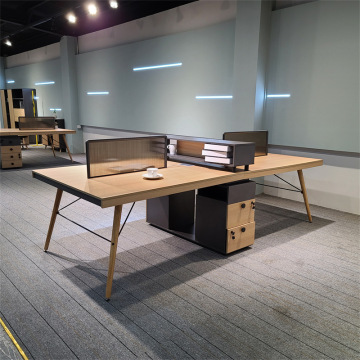 Double Office Table Mdf Board Executive Design