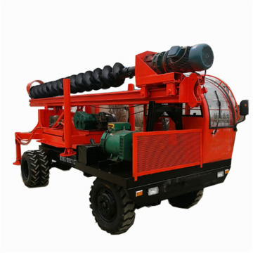 6M truk dipasang mesin rotary pile driver
