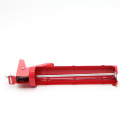 Tube en aluminium rond de 9 pouces pistolet de calfeutrage noir / rouge