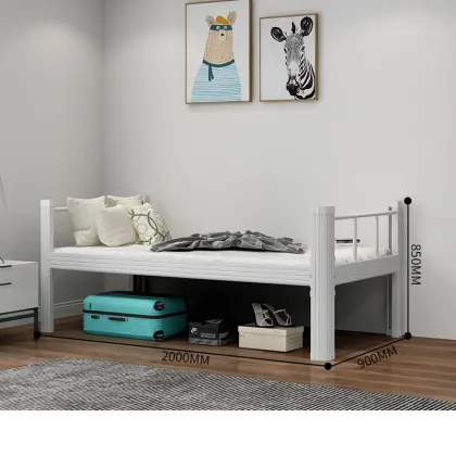 Dormitory Beds: High and Low Iron Frame Bunk Beds for Students and Staff