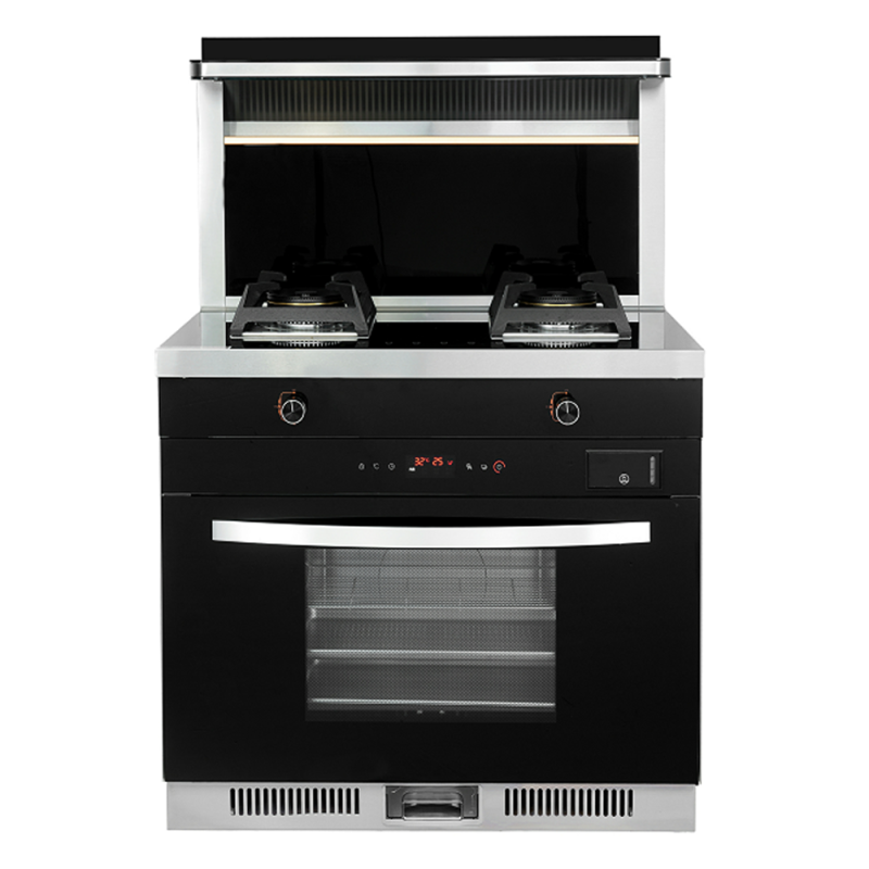 Multifunctional Gas Hob Range Hood And All-in-one Steam and Oven Home Kitchen 4 in 1 Integrated Cooker