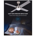 Mini warm white ceiling fan with remote