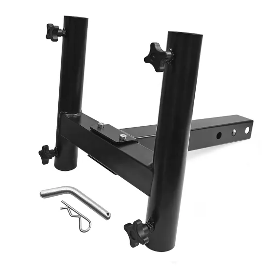 Waterproof Hitch Flag Pole Holder with Standard 2" Receivers Truck Mount