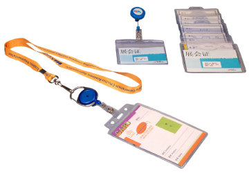 Lanyard Pemegang Kad ID badge dengan laras tarik (JC216L)