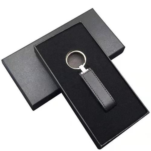 Customizable leather USB Flash Drive with keychain