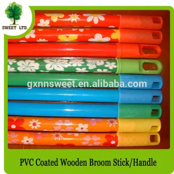 PVC cover coated cleaning mops and brooms broomstick from china supplier