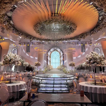 Acrylic Ceiling Lamp Pendant for Wedding Halls and Hotels