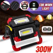Led Portable Spotlight COB Led Work Light Rechargeable USB Battery Outdoor Light For Hunting Camping Led Latern Flashlight