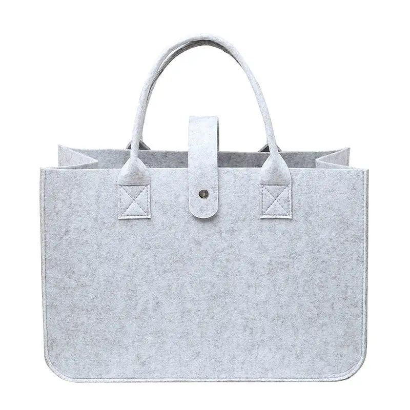 Bolsa de armazenamento de feltro colorido feminino