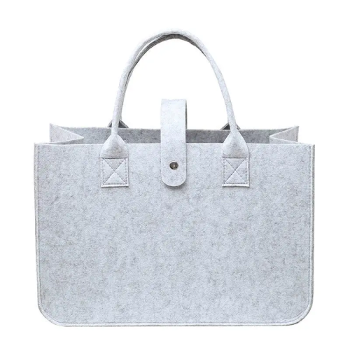 Bolsa de armazenamento de feltro colorido feminino