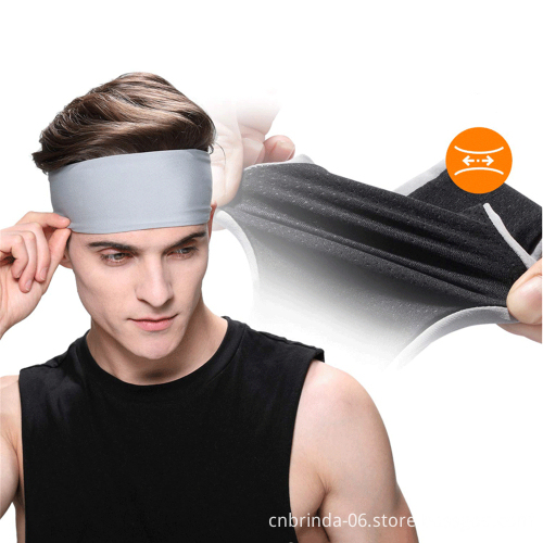 Sweatband for Men Women Elastic Sport Hairbands Head Band Yoga Headbands Headwear Headwrap Sports Hair Accessories Safety Band