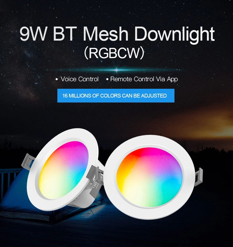 Bt 메시 다운라이트 Rgb 멀티컬러, Bossgoo.com의 고품질 Bt 메시 다운라이트 Rgb 멀티컬러