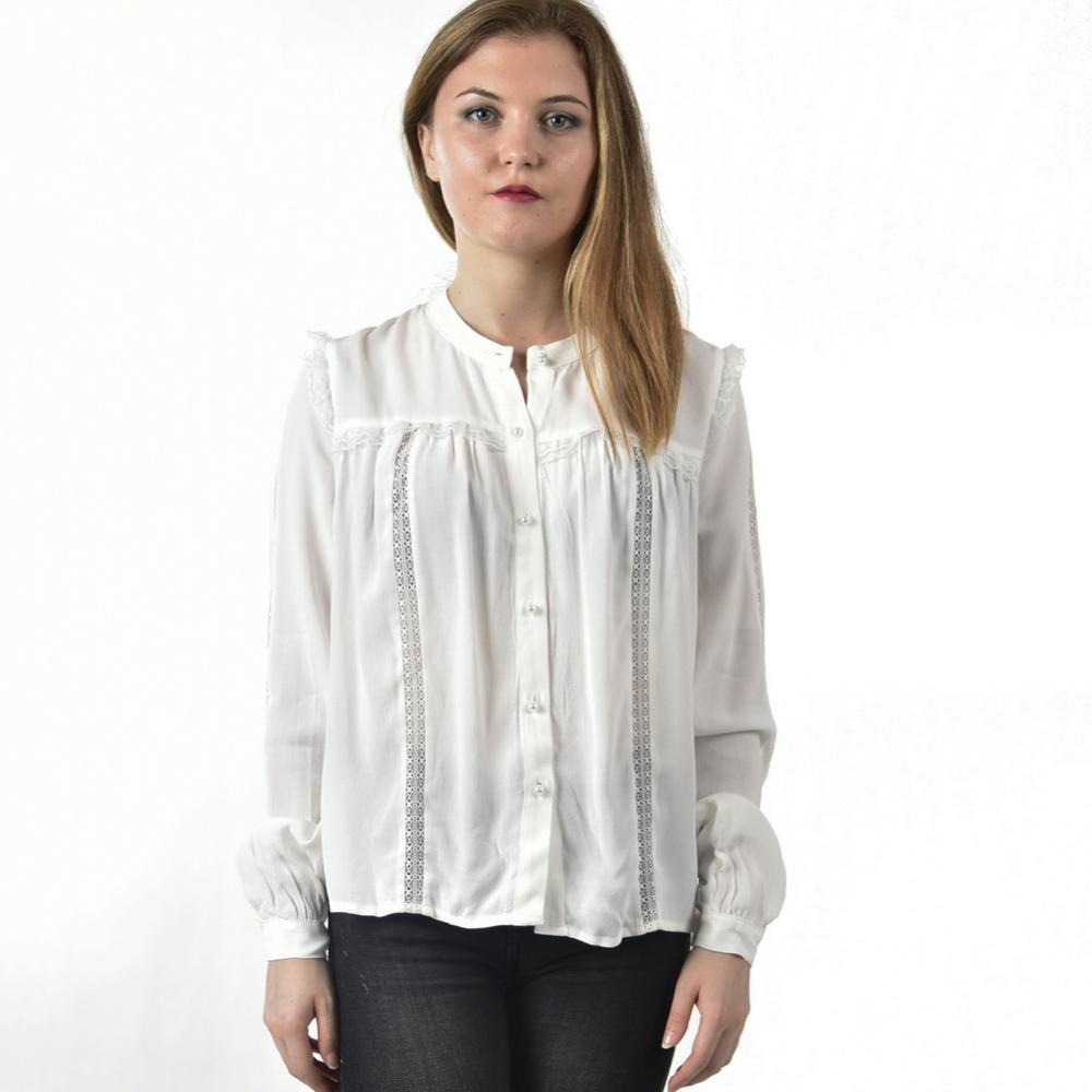 Blusa de tecido de rayon jacquard simples