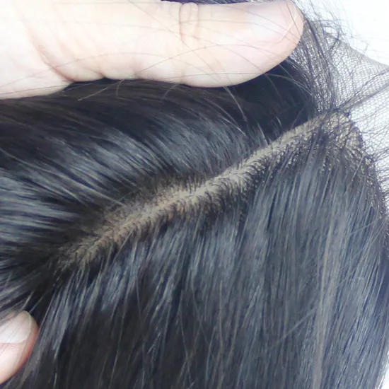 Brazilian Virgin Hair 5X5 4X4 Lace Top Closure Body Wave Silk Base