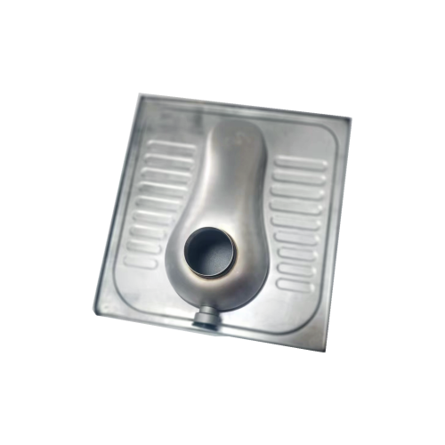 Edelstahl hockende Toilette
