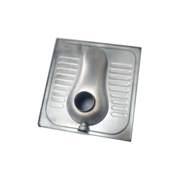 Edelstahl hockende Toilette