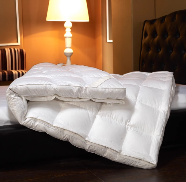 Hotel White Down Comfortable Mattress Topper