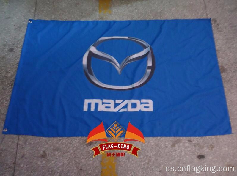 Bandera de carreras de mazda 90 * 150 CM bandera de Mazda de poliéster