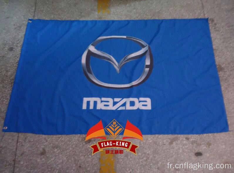 drapeau de course mazda bannière Mazda polyster 90*150CM