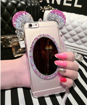 Chinese factory supplier cheap lovely Diamond phone accessories case For iPhone 7