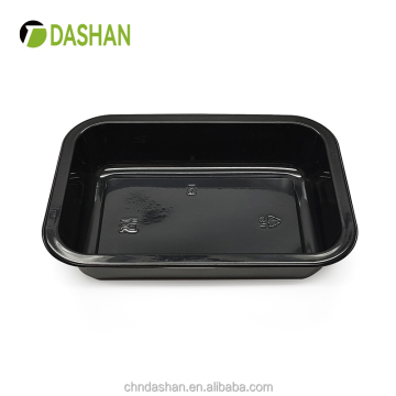 Square Disposable Lunch Box - Single Compartment CPET Tray for Fast Food Packing