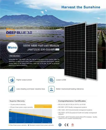 JA Solar 540W-555W Monocrystalline PERC Solar Panels: JAM72S30MR