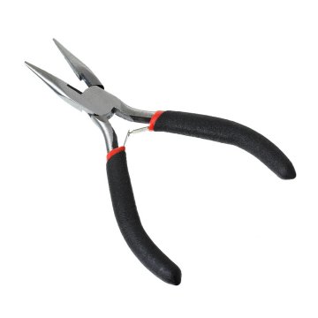 1 Tip Pliers Plate Tool for Creation of Jewelry 12.5cm - Black