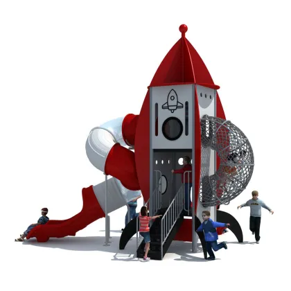 Affordable PE Board Custom Outdoor Rocket Slide for Recreation