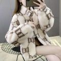 nouveau manteau de shearling de moutons des femmes