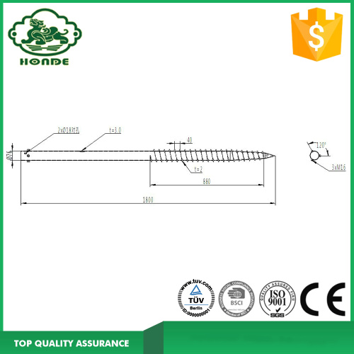 Ground Screw Post Support