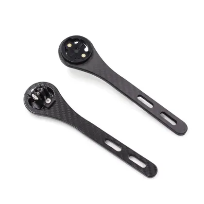 Carbon Fiber Bicycle Computer Holder for Garmin, GoPro, Wahoo, Bryton & Light Stand