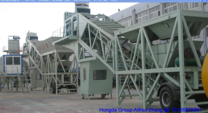 Hongda Good Quality 40m3/H Mobile Concrete Batching Plant