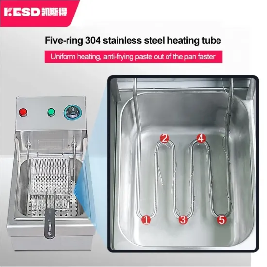 Popular Stainless Steel Commercial Deep Fryer with Basket for Catring kitchen