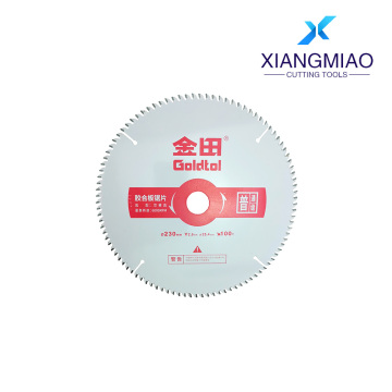 شفرة منشار خشب رقائقي متينة من جولدتول 230 مم 100T