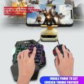 35Keys One-Handed Game Gaming Keyboard Mouse Keypad Gamepad Controller For Mobile Phone