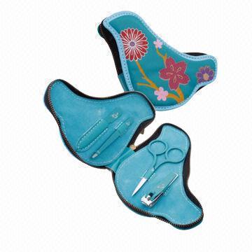 High-grade 4pcs Manicure Set, Made of Stainless Steel, Gift Promotion, Bird Case