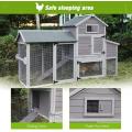 Movable Chicken Coop with Run Outdoor Hen House