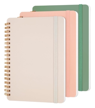 Notebook di scrittura a spirale con copertina rigida impermeabile per una facile scrittura