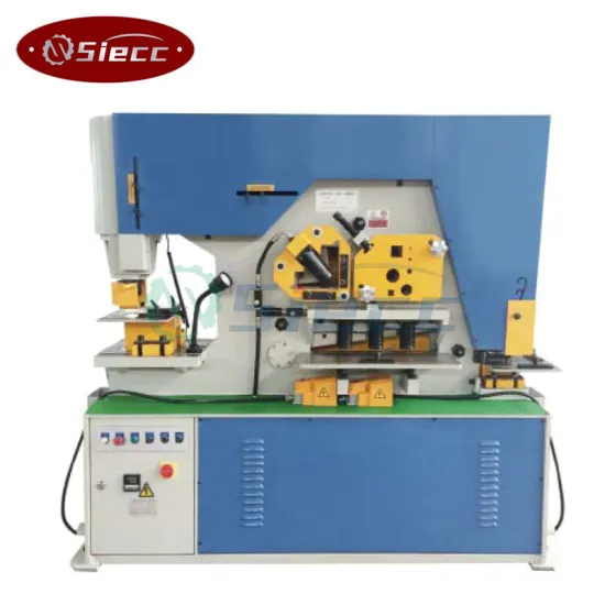 CNC Hydraulic Ironworker: Multi-Function Metal Plate Bending, Shearing, and Punching Machine