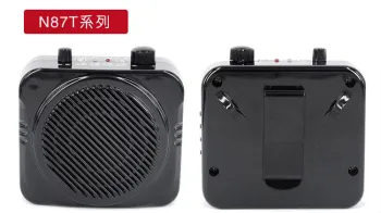usb angel mp3 speaker amplifier, microphone,audio amplifier, megaphone N87-T Black